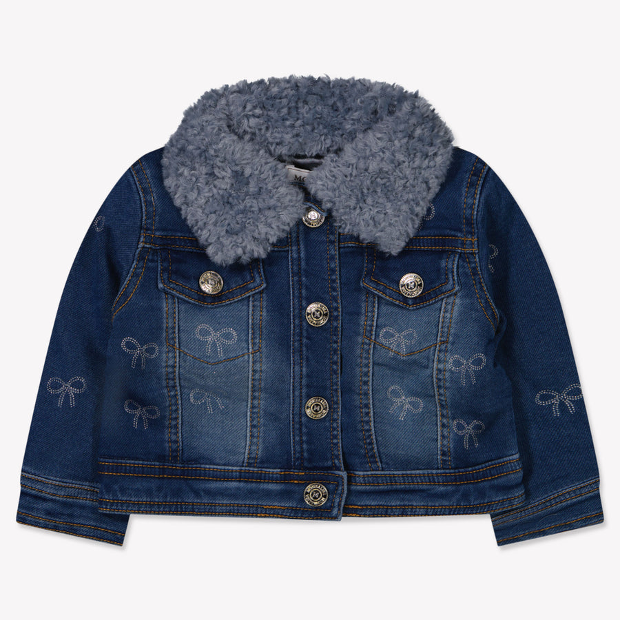 MonnaLisa Baby Meisjes Spijkerjassen in Blauw