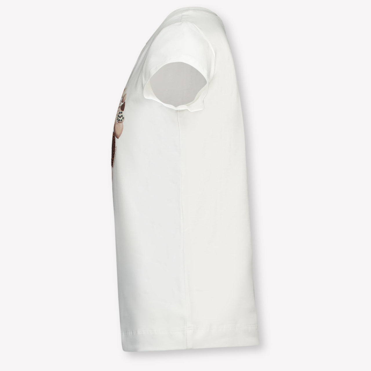 MonnaLisa Kinder Meisjes T-Shirt in Off White