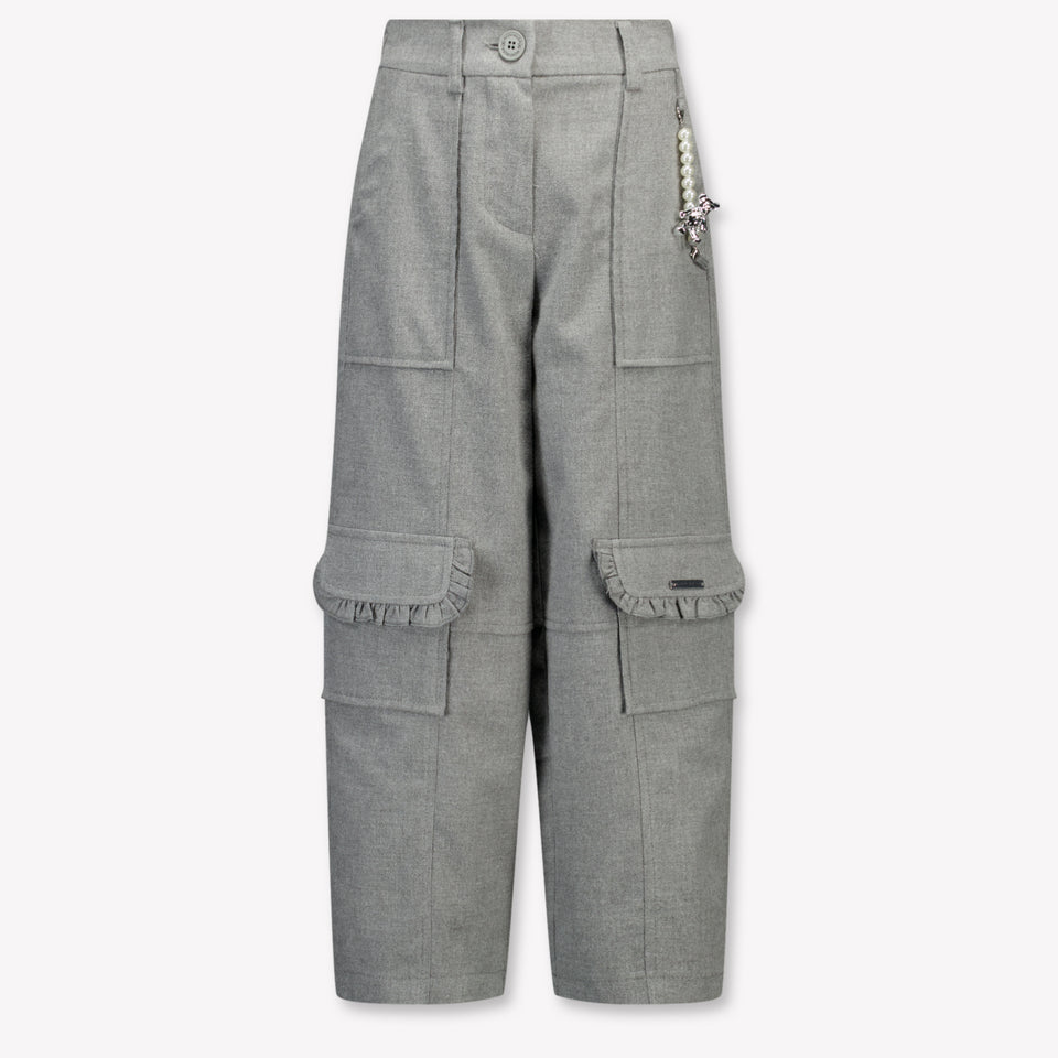 Monnalisa Kids Girls  Pants Gray
