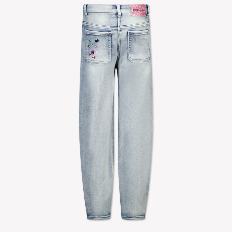 MonnaLisa Kinder Meisjes Jeans in Licht Blauw