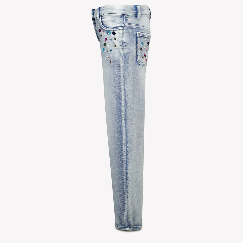MonnaLisa Kinder Meisjes Jeans in Licht Blauw