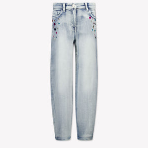 Monnalisa Kids Girls Jeans  Light Blue