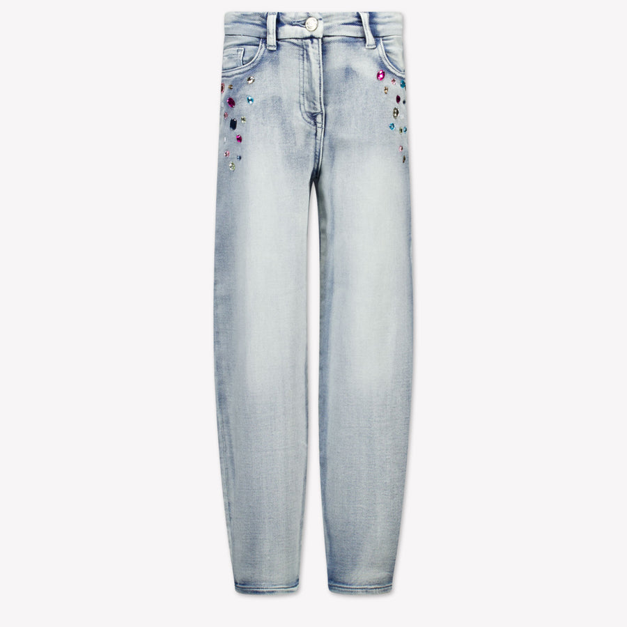 Monnalisa Kids Girls Jeans  Light Blue