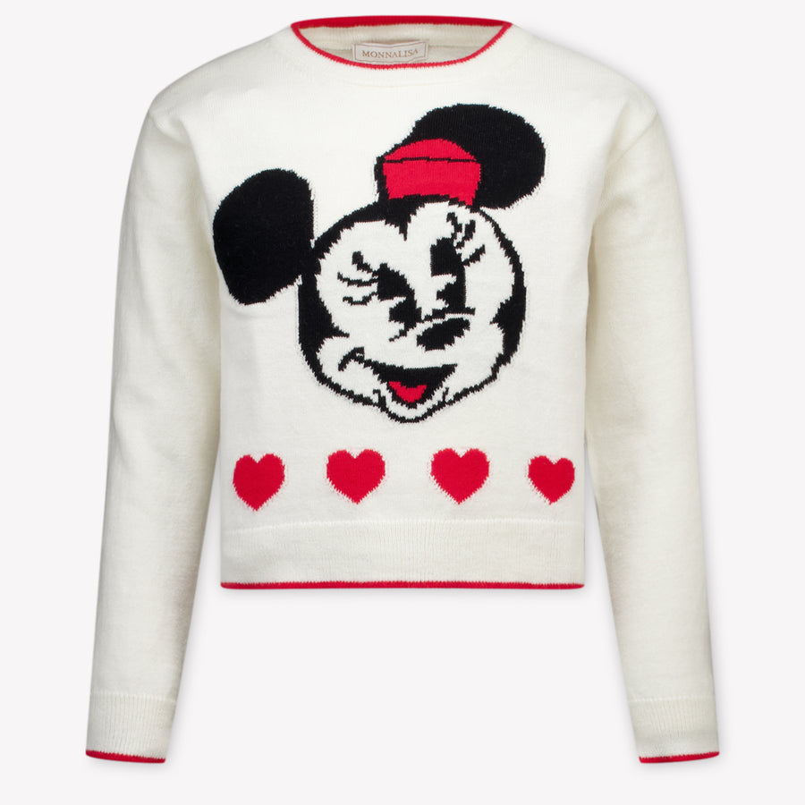 MonnaLisa Kinder Meisjes Trui in Off White