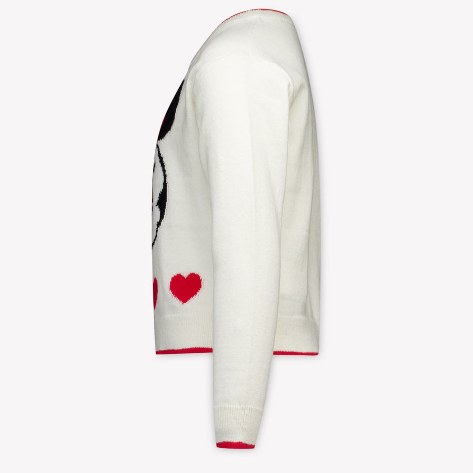 MonnaLisa Kinder Meisjes Trui in Off White