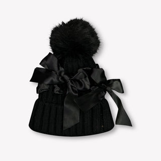 Monnalisa Kids Girls Hat Black