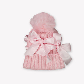 Monnalisa Kids Girls Hat Light Pink