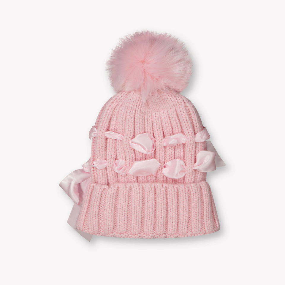 Monnalisa Kids Girls Hat Light Pink