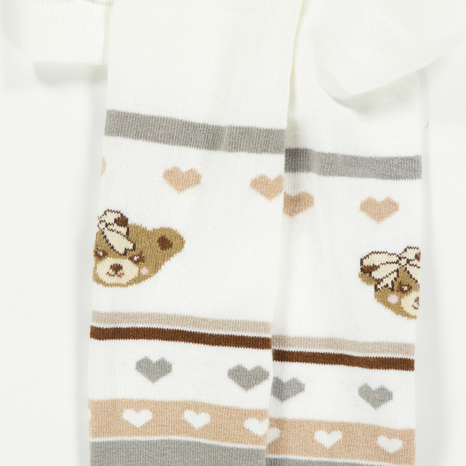 MonnaLisa Kinder Meisjes Maillot in Off White