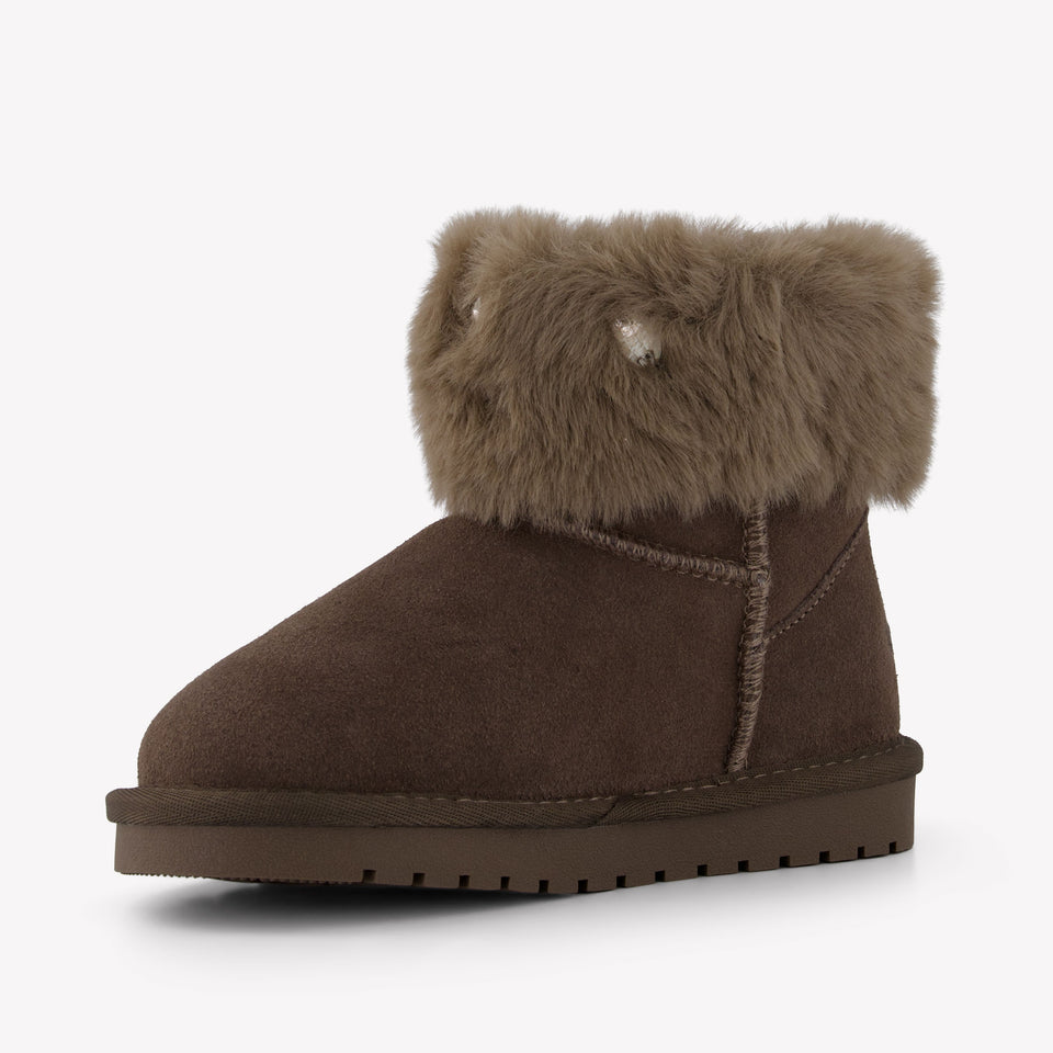 Monnalisa Girls Snowboots  Taupe