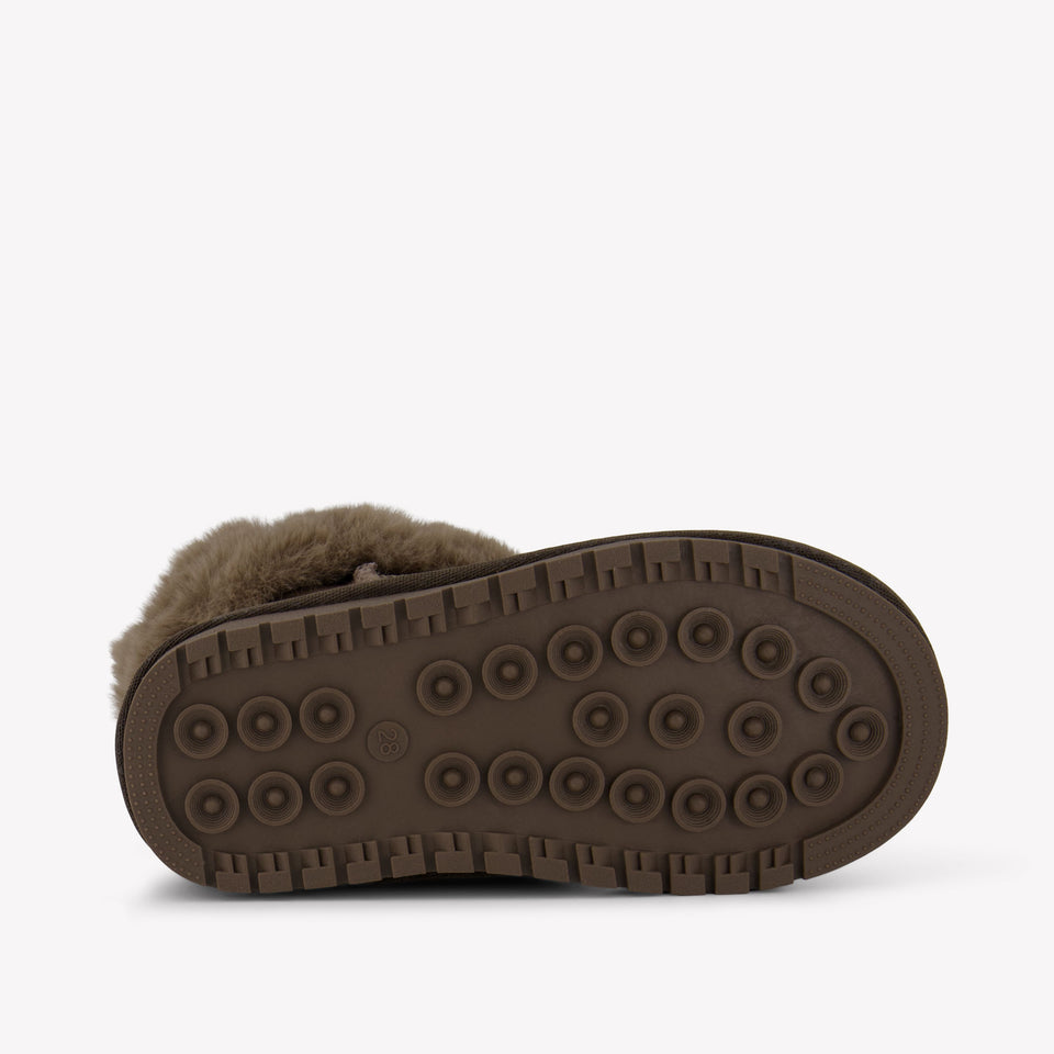 Monnalisa Girls Snowboots  Taupe