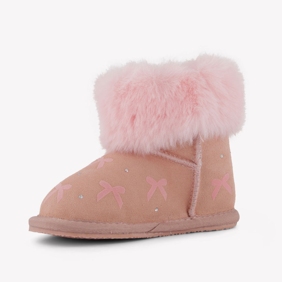 MonnaLisa Meisjes Snowboots in Licht Roze