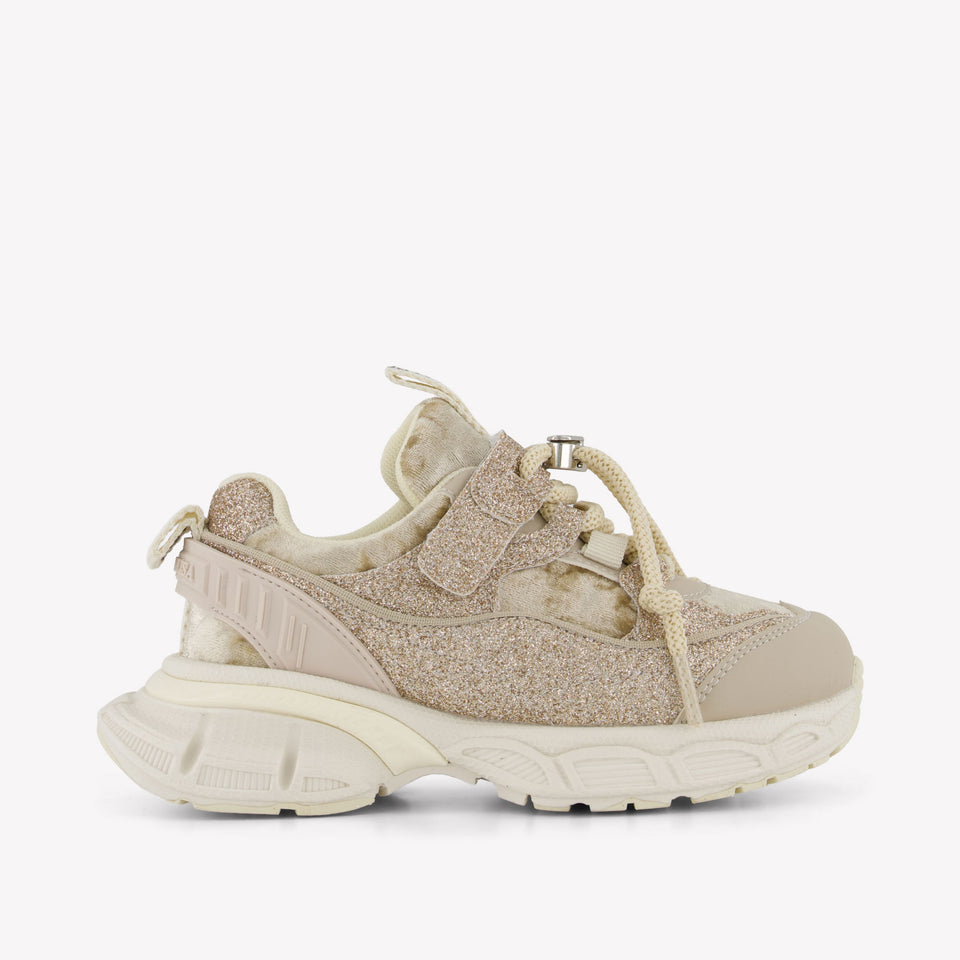 Monnalisa Girls Sneakers  Gold