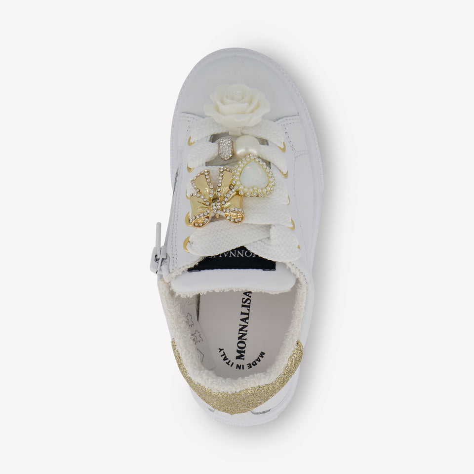 Monnalisa Girls Sneakers  White