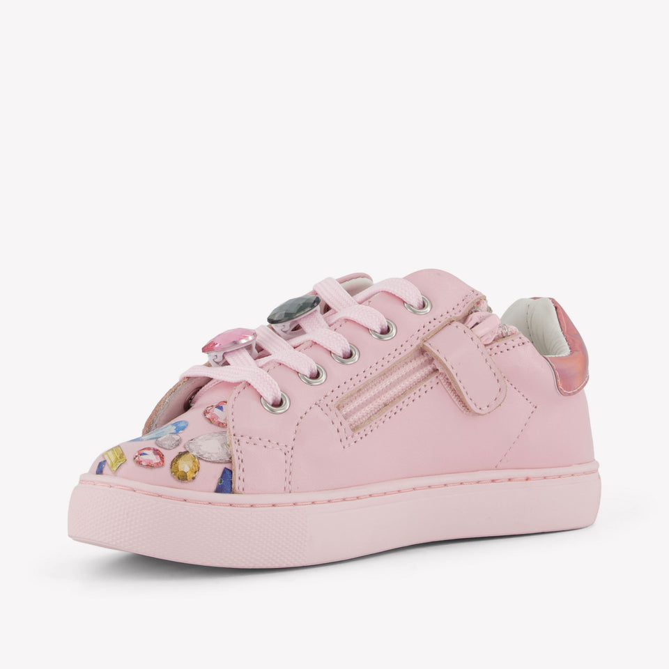 MonnaLisa Meisjes Sneakers in Licht Roze