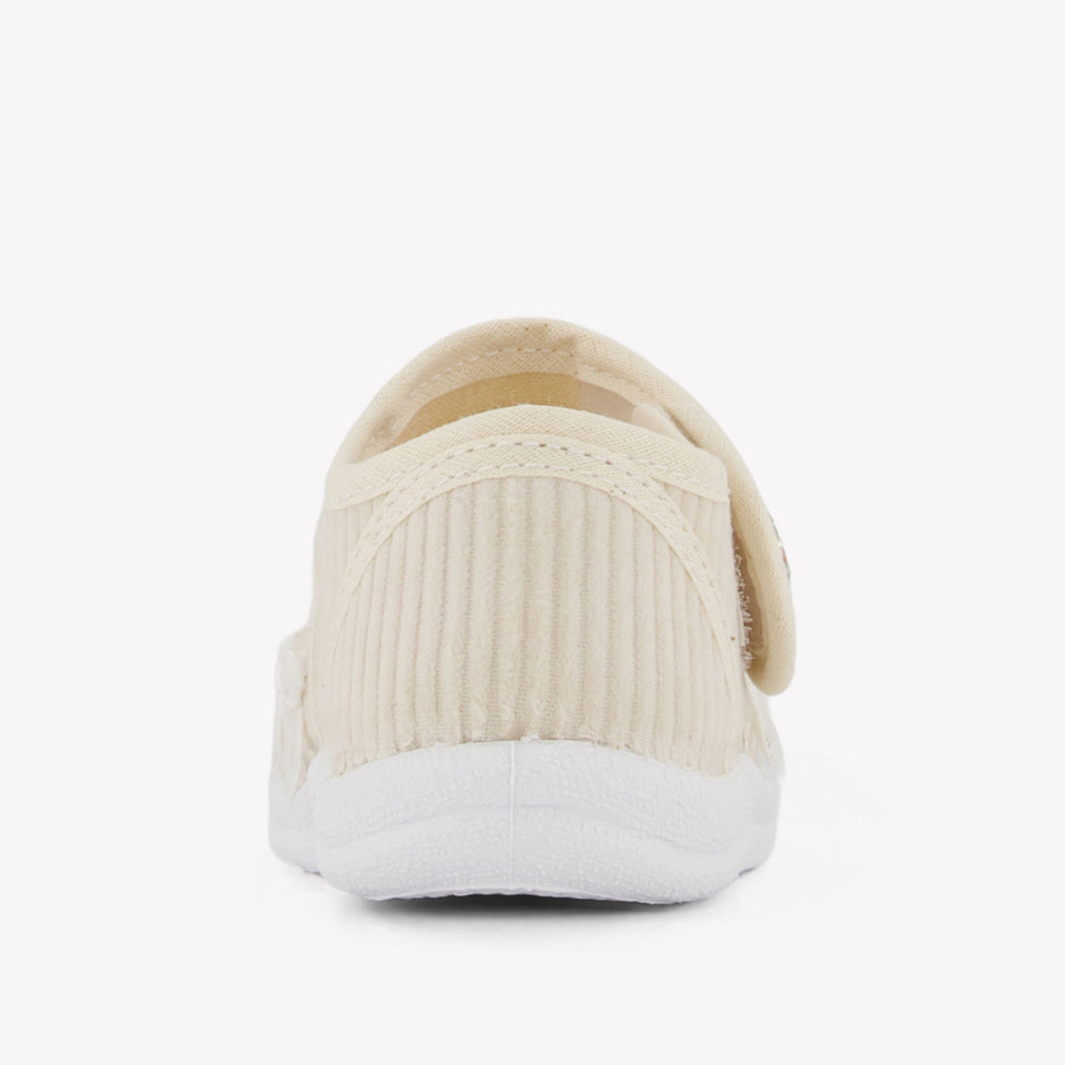 Monnalisa Girls Shoes  Light Beige