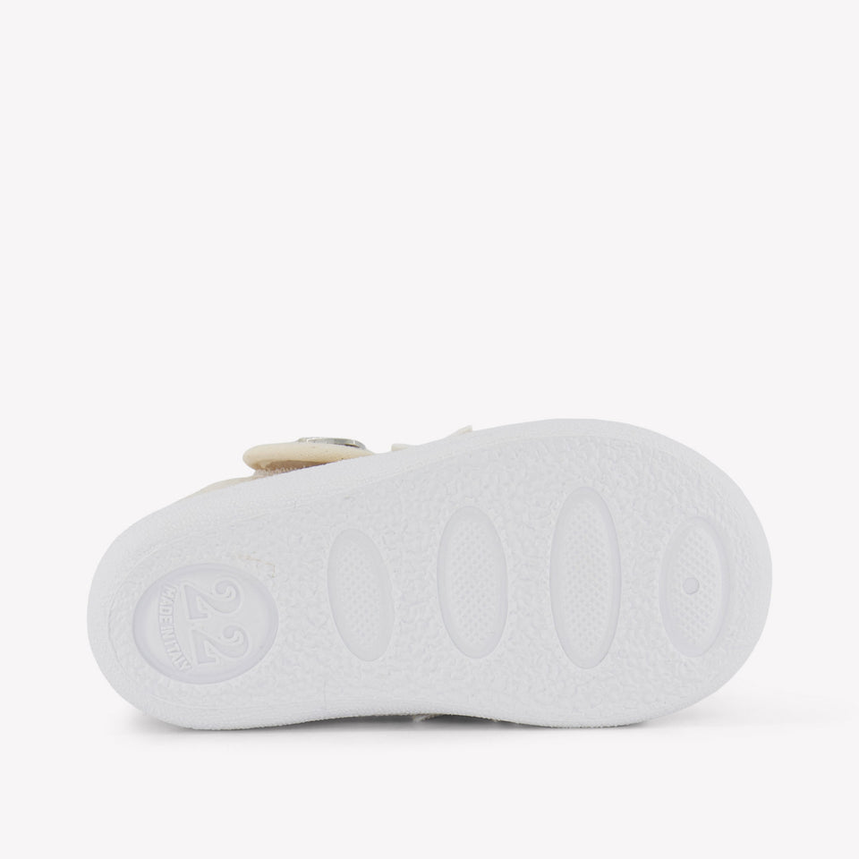 Monnalisa Girls Shoes  Light Beige