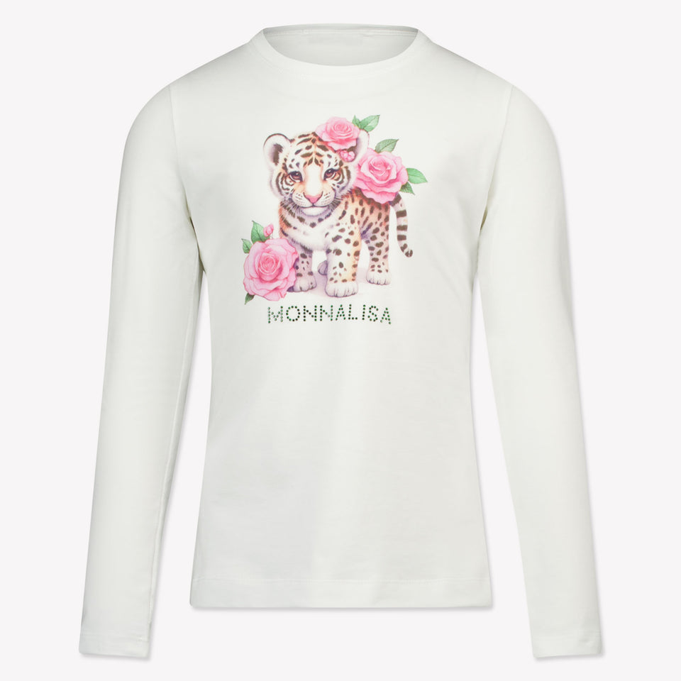 Monnalisa Kids Girls  T-Shirt Offwhite