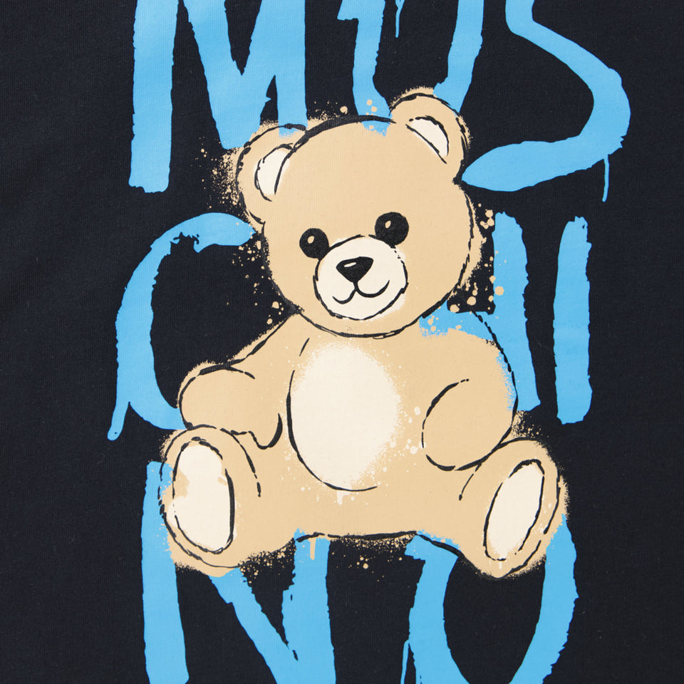 Moschino Kids Unisex T-Shirt  Black