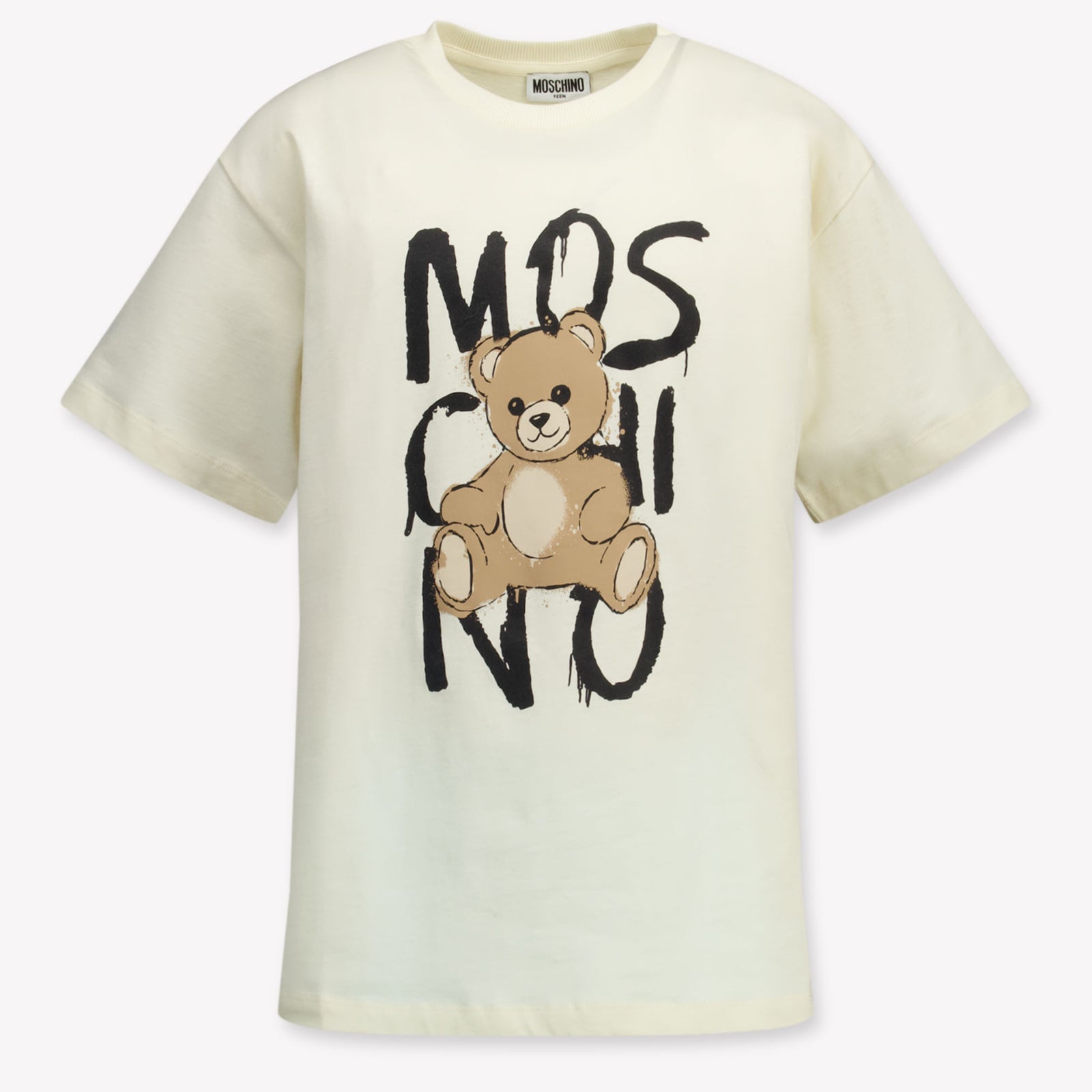 Moschino Kinder Unisex T-Shirt In Off White
