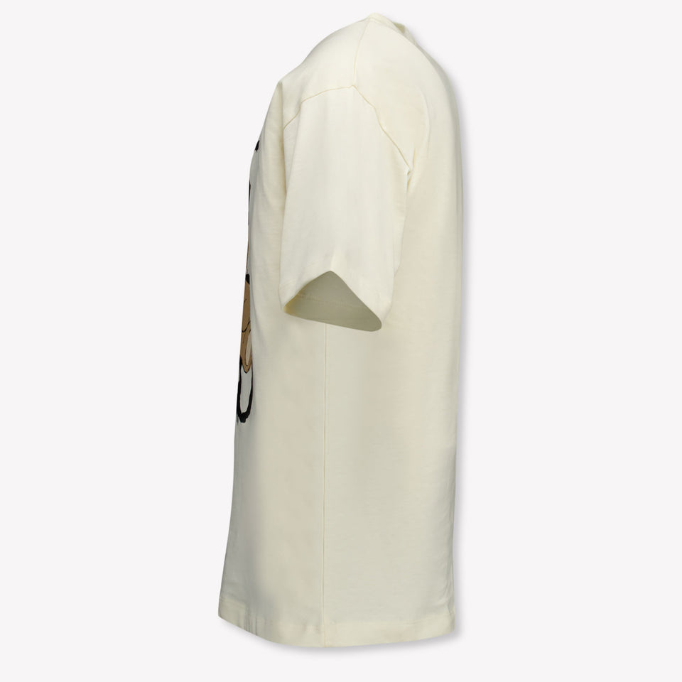 Moschino Kids Unisex T-Shirt  Offwhite