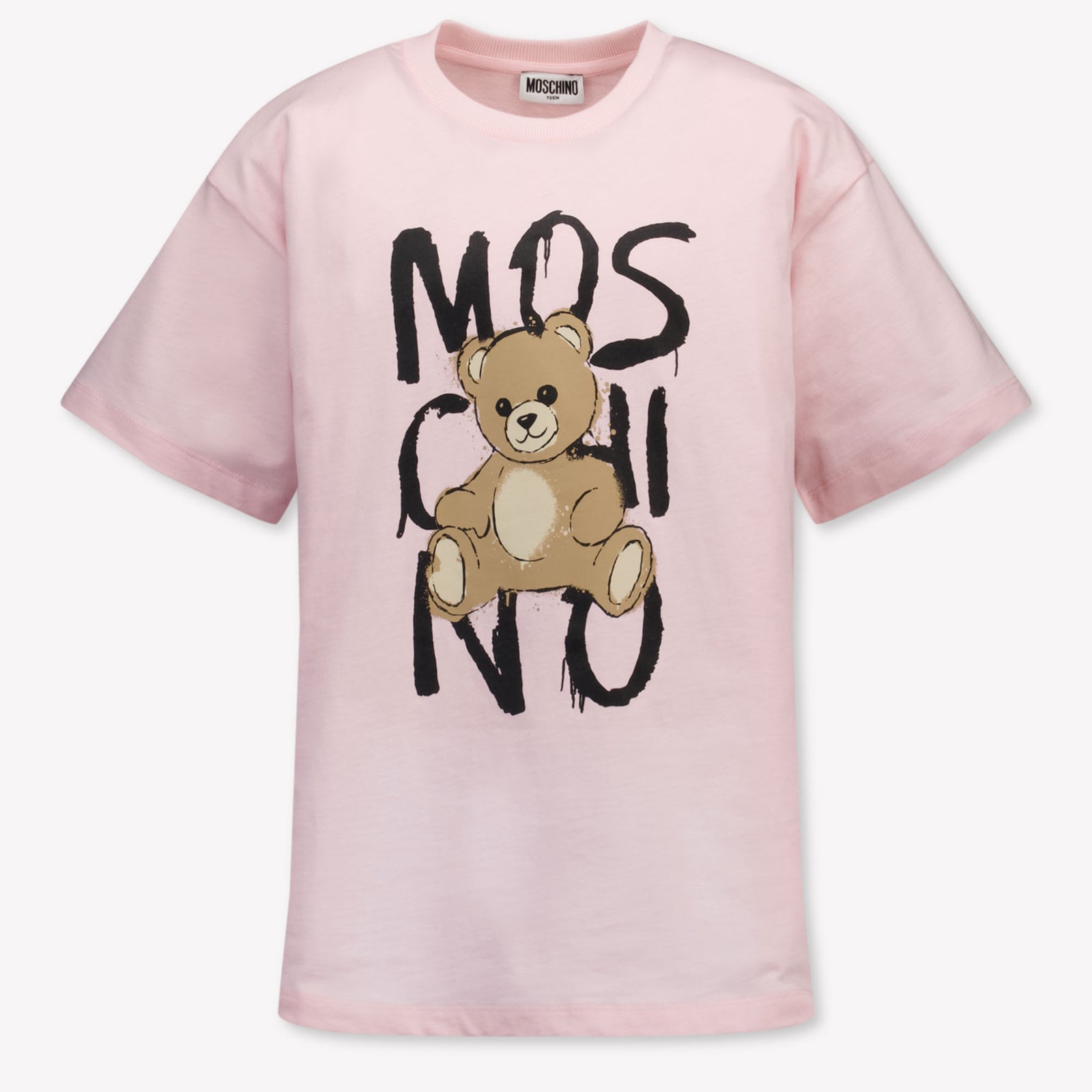 Moschino Kinder Unisex T-Shirt In Licht Roze