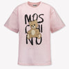 Moschino Kids Unisex T-Shirt  Light Pink