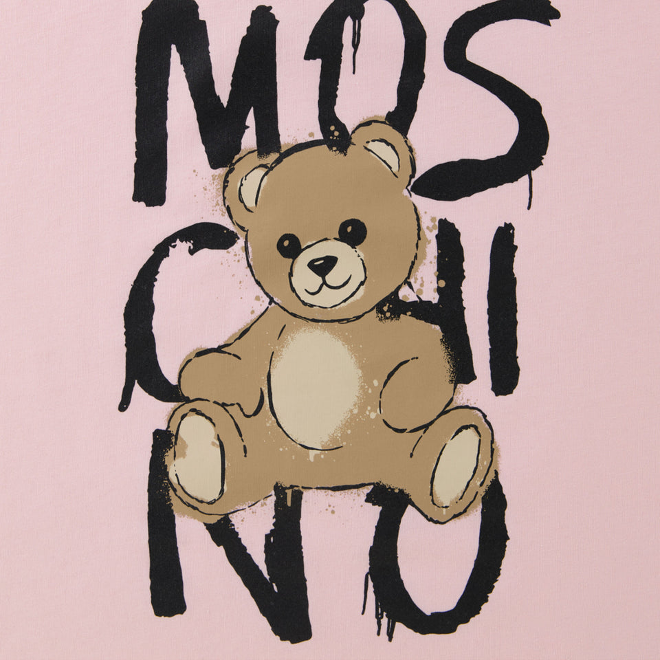 Moschino Kids Unisex T-Shirt  Light Pink