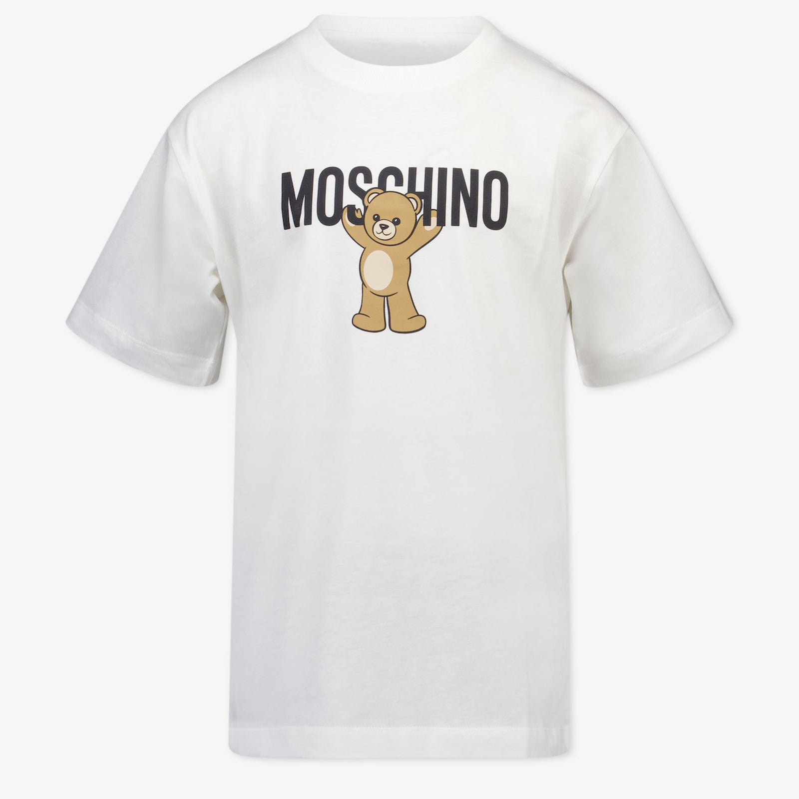 Moschino Kinder Unisex T-Shirt In Off White