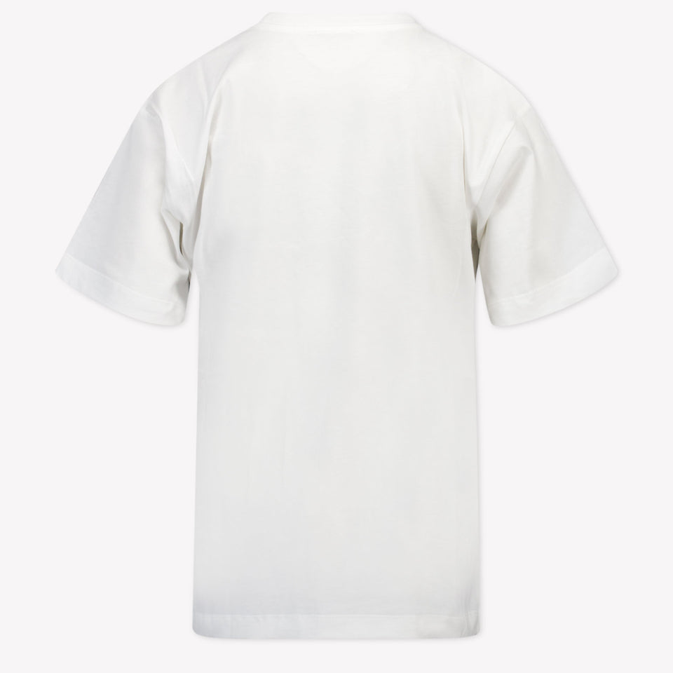 Moschino Kinder Unisex T-Shirt In Off White