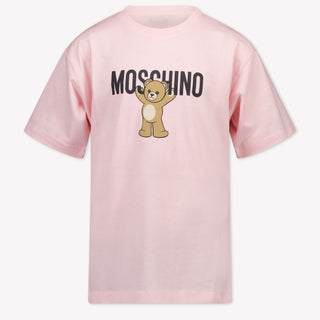 Moschino Kinder Unisex T-Shirt In Licht Roze