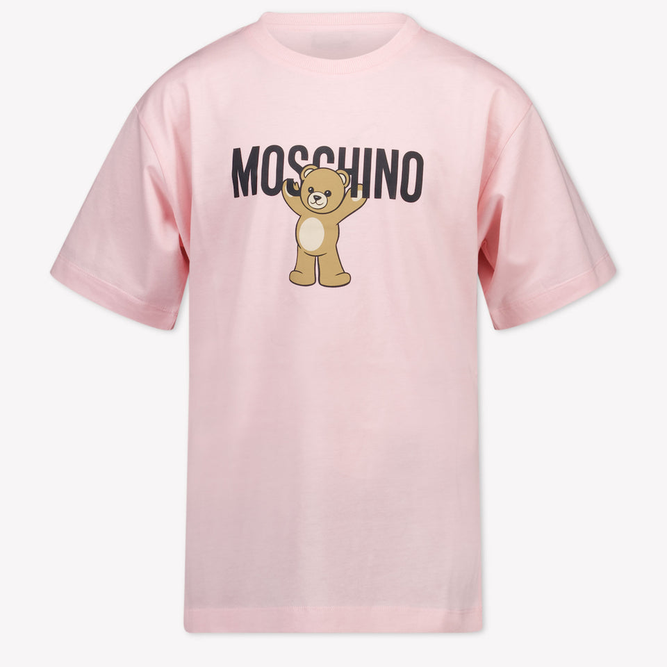 Moschino Kinder Unisex T-Shirt In Licht Roze