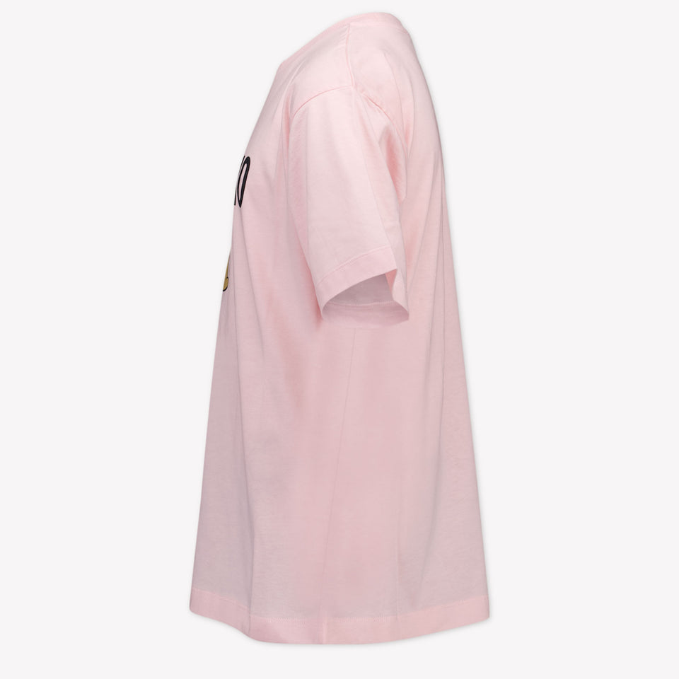 Moschino Kinder Unisex T-Shirt In Licht Roze