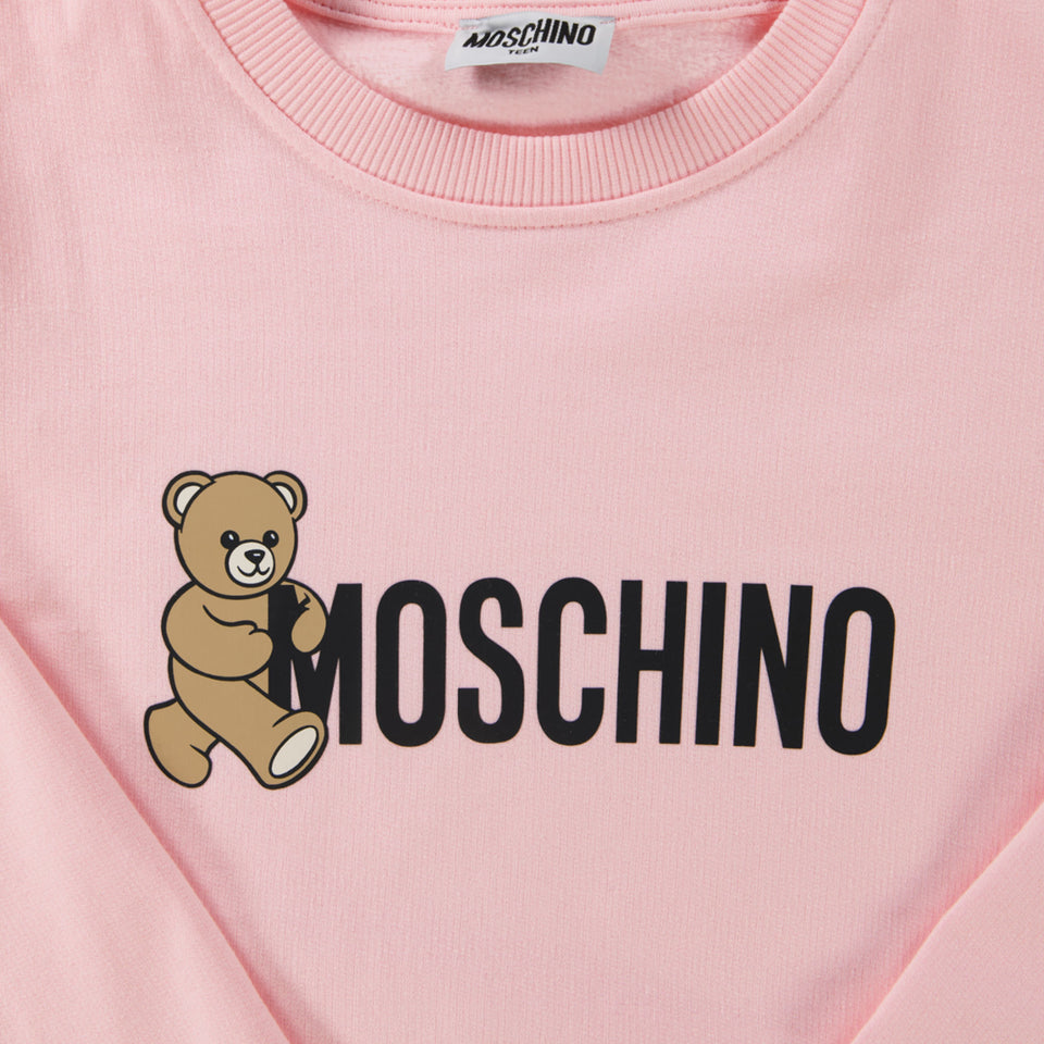 Moschino Kinder Meisjes Trui In Licht Roze
