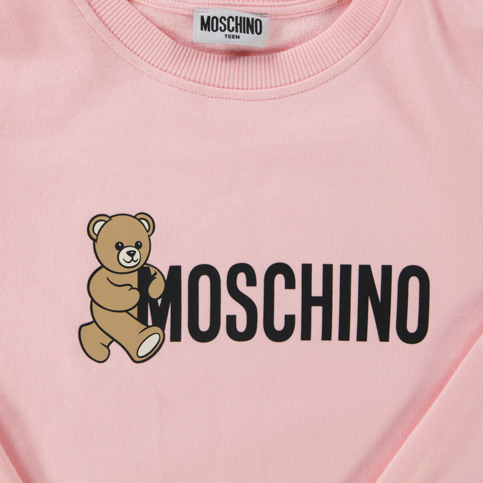 Moschino Kids Girls Dress Light Pink