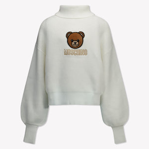 Moschino Kids Girls Sweater Offwhite