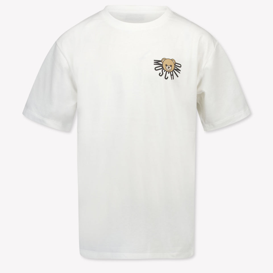 Moschino Kids Unisex T-Shirt  Offwhite