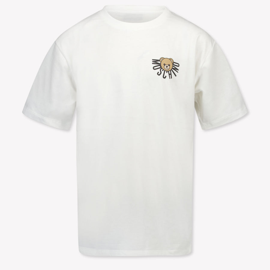 Moschino Kids Unisex T-Shirt  Offwhite