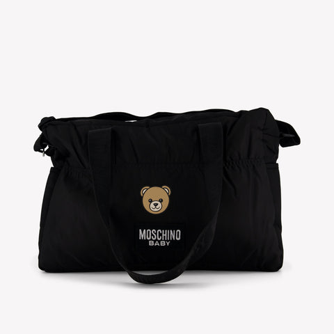 Moschino Baby Unisex Diaper Bag  Black