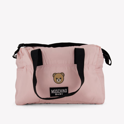 Moschino Baby Unisex Diaper Bag  Light Pink