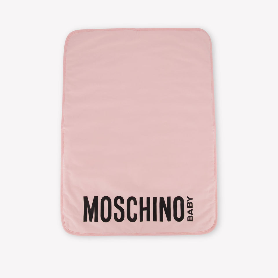 Moschino Baby Unisex Luiertas In Licht Roze