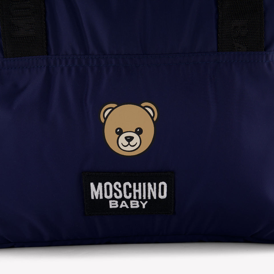 Moschino Baby Unisex Luiertas In Navy