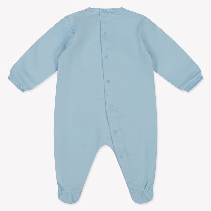 Moschino Baby Unisex Playsuit  Light Blue
