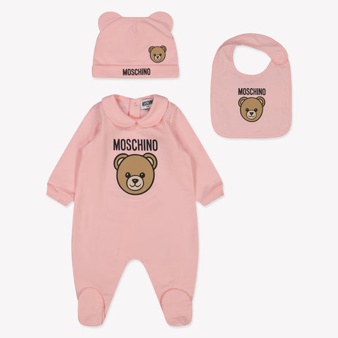 Moschino Baby Unisex Boxpakje In Licht Roze