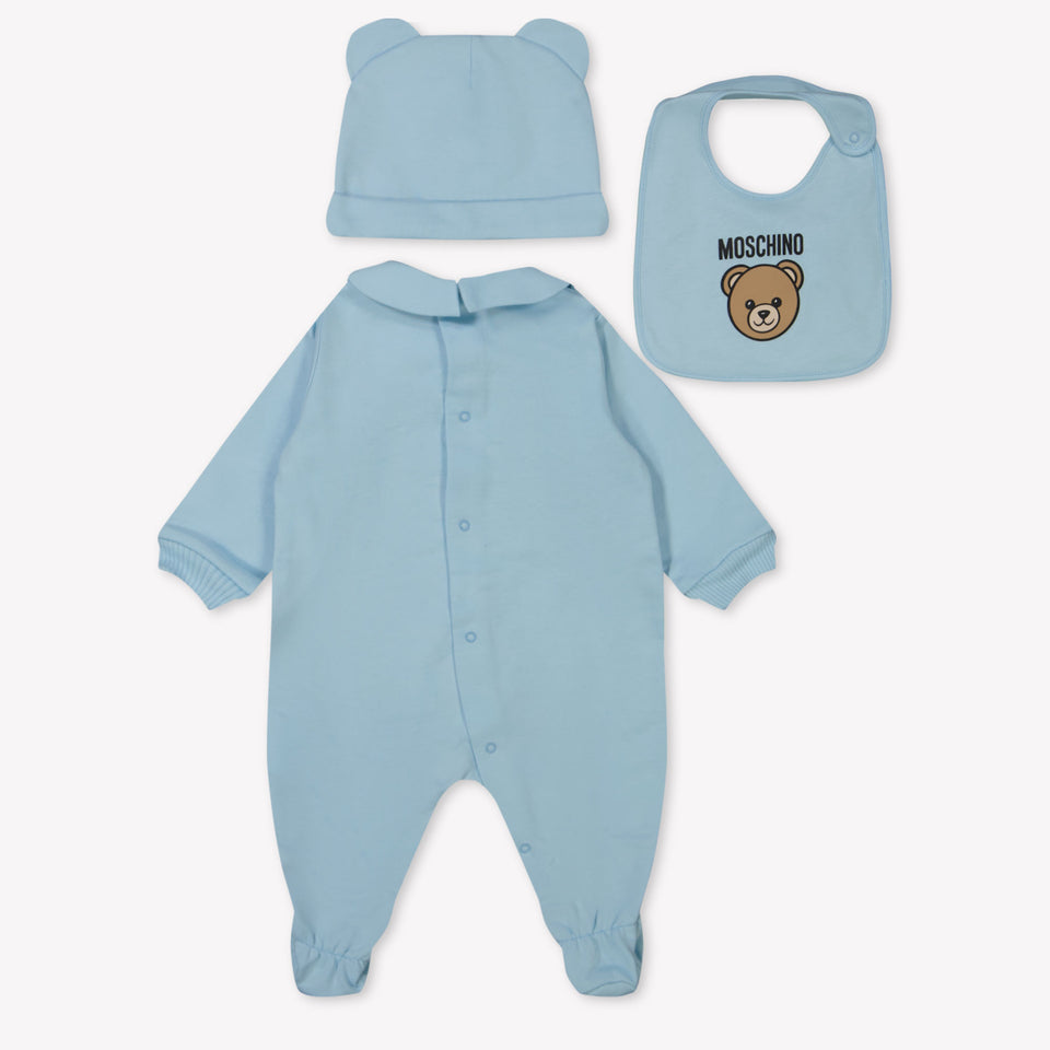 Moschino Baby Unisex Playsuit  Light Blue