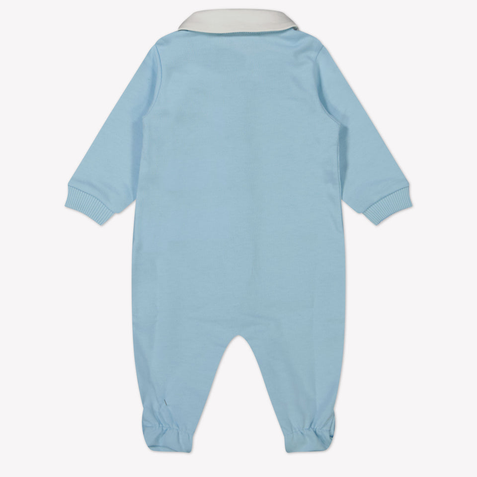 Moschino Baby Unisex Playsuit  Light Blue