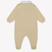 Moschino Baby Unisex Playsuit  Light Beige