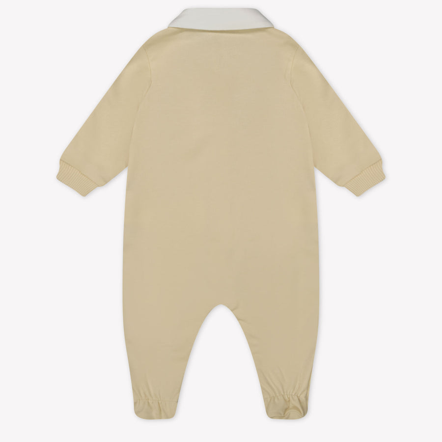 Moschino Baby Unisex Playsuit  Light Beige
