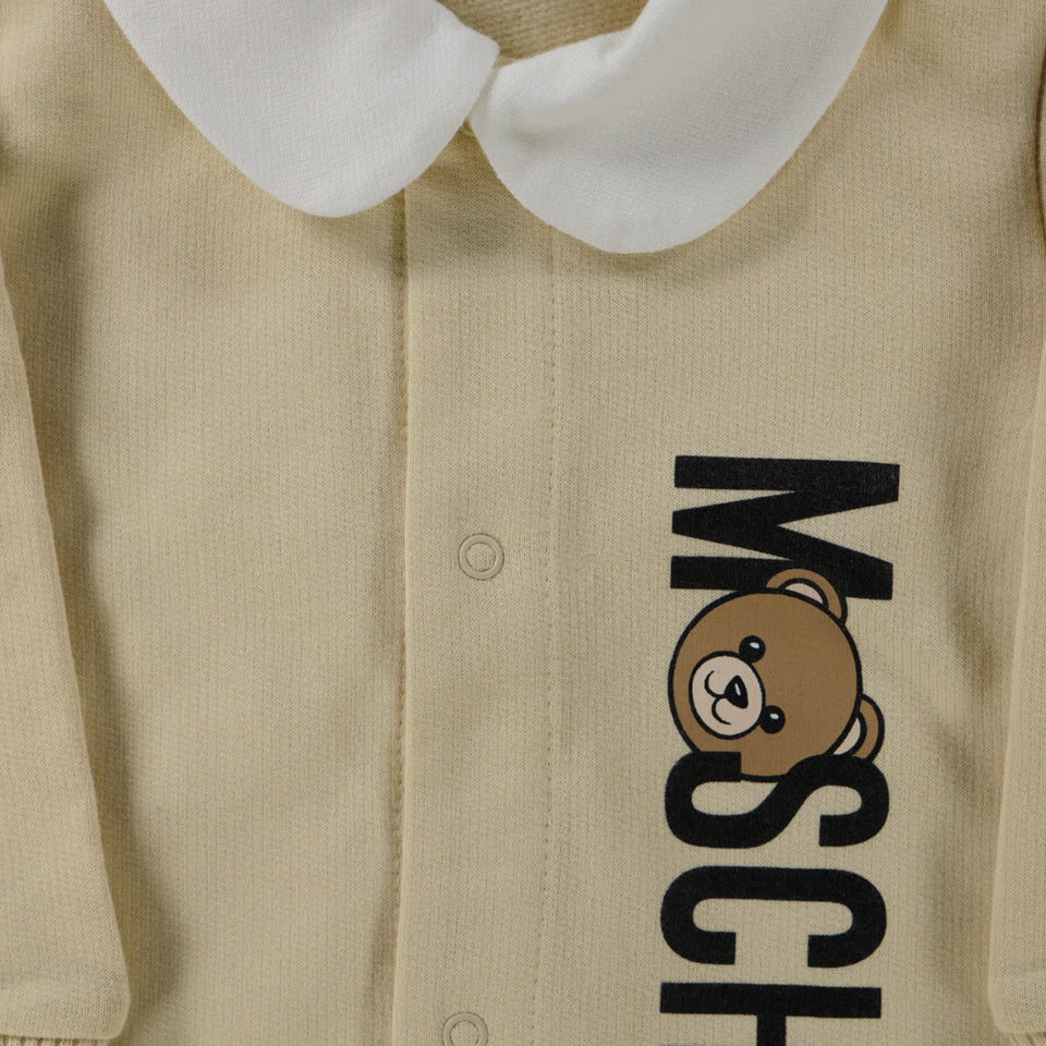 Moschino Baby Unisex Boxpakje In Licht Beige