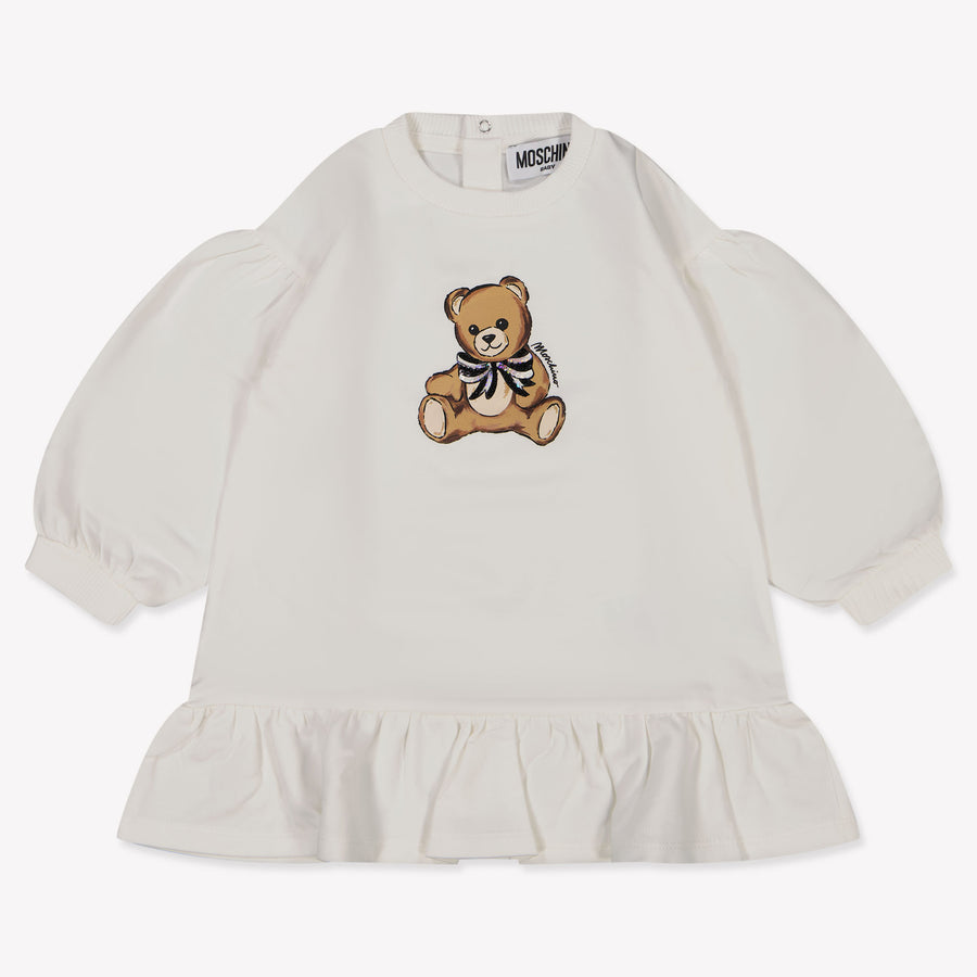 Moschino Baby Meisjes Jurk In Off White